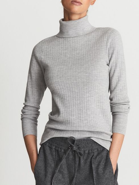 Reiss Light Grey Nicola Merino Blend 
