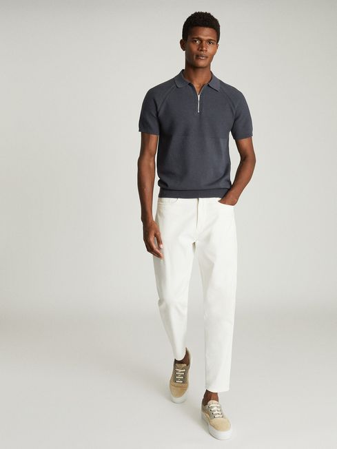 reiss zip polo