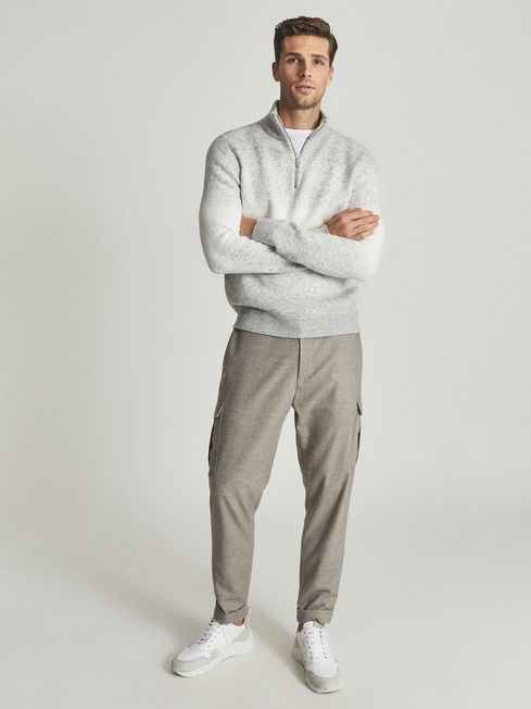 jumper with zip neck