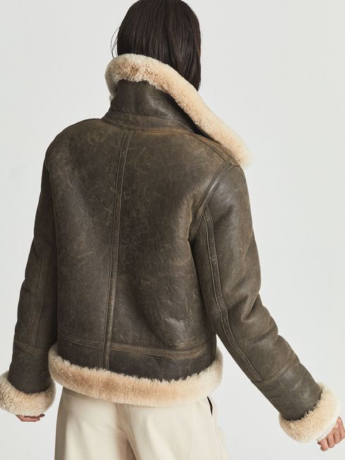 reversible aviator jacket