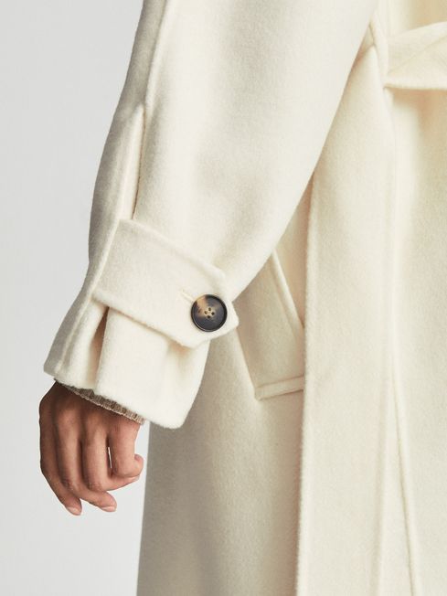 reiss grey overcoat