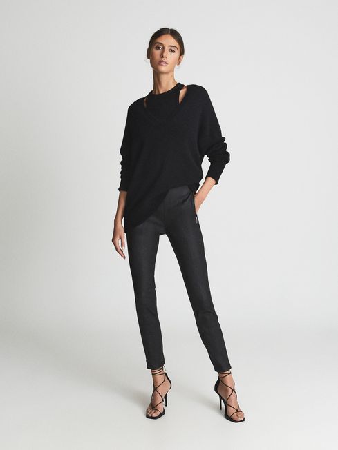 Lara Skinny-fit Leather Trousers - REISS