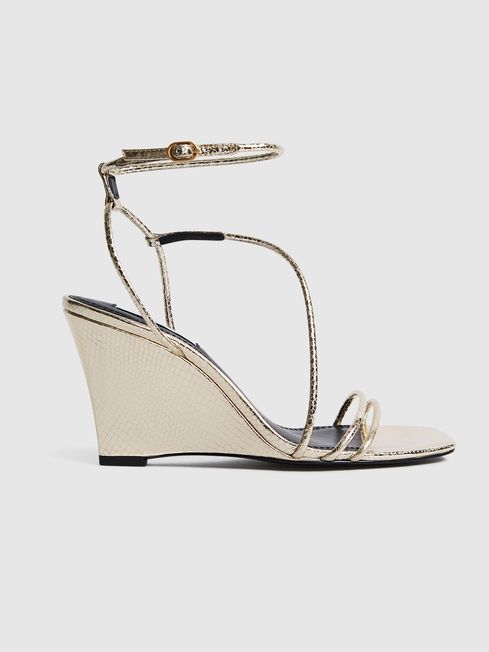 fancy wedge heels