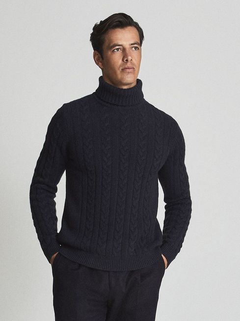 100% Cashmere Roll Neck Jumper - REISS