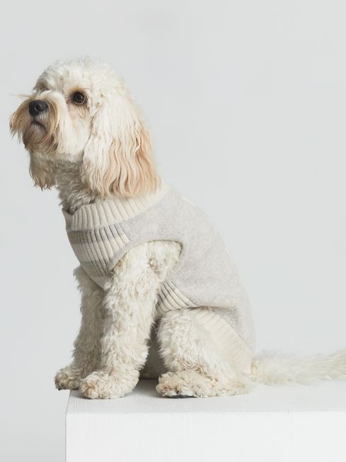 Reiss Grey Alders Knitted Dog Jumper 