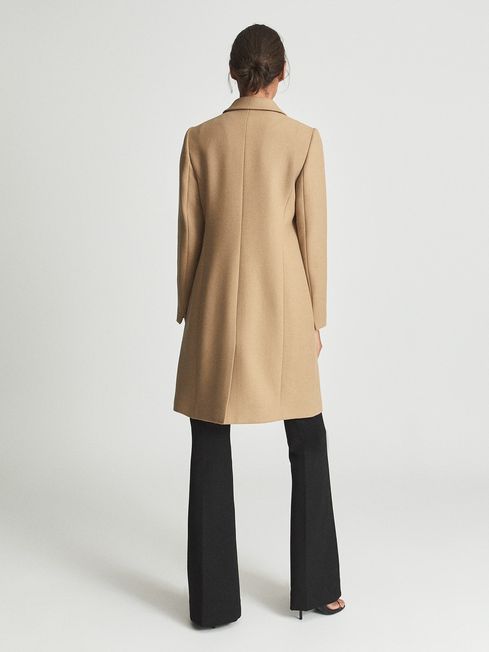 Reiss Camel Marlow Regular Wool-blend 