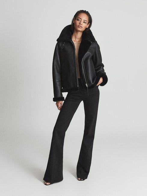 reversible aviator jacket