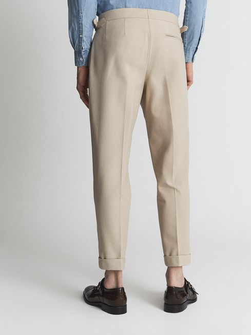 Relaxed Fit Twill Trousers | REISS Germany