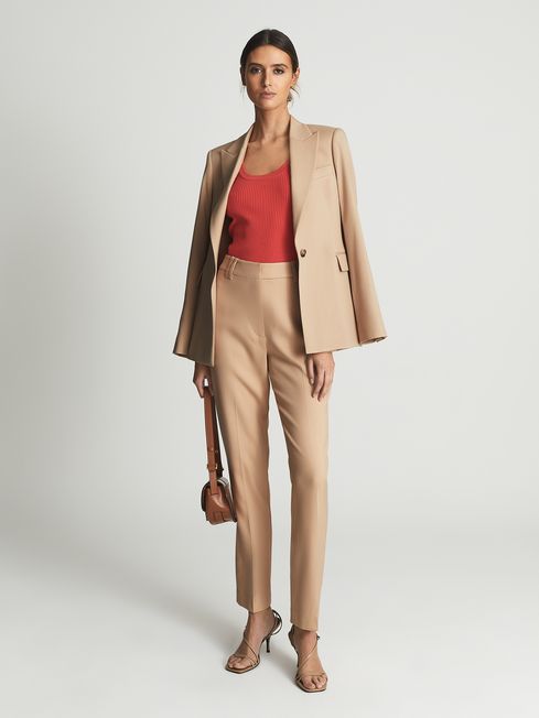 Reiss Camel Brooke Regular Tapered 