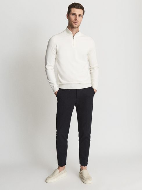 Reiss Hero Funnel Neck Half Zip Jumper 