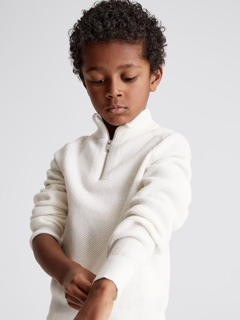 Reiss Lakes Junior Textured Funnel Neck 