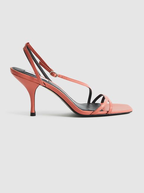 Reiss Coral Bali Leather Strappy Sandal