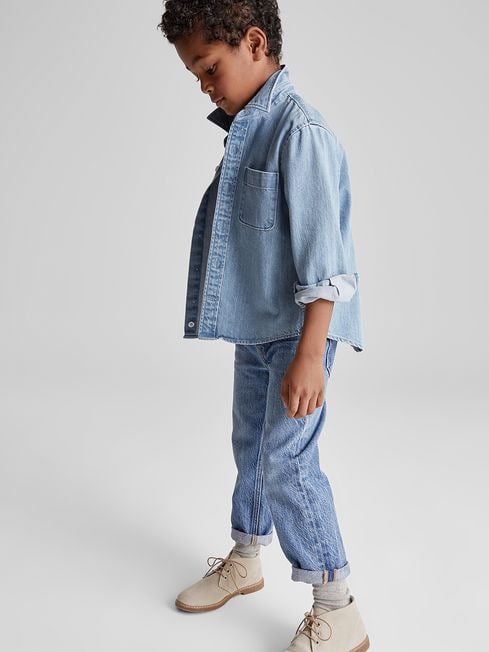 Reiss Washed Blue Ziggy Junior Denim 
