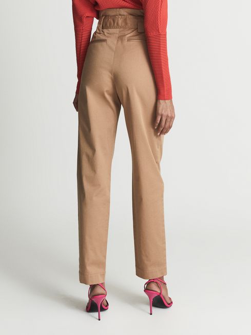 Reiss Camel Mabel Regular High Waist 