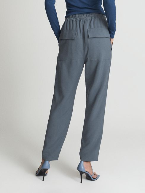 Reiss Blue Fern Pull On Trouser - REISS