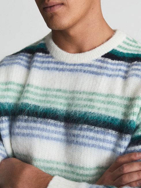Reiss Carsen Crew Horizontal Stripe 