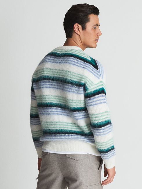 Reiss Green Carsen Crew Horizontal 