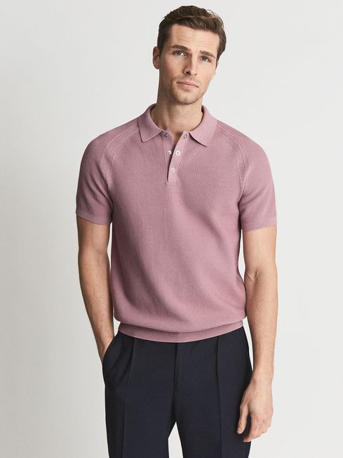 Dusty pink polo shirt Outlet