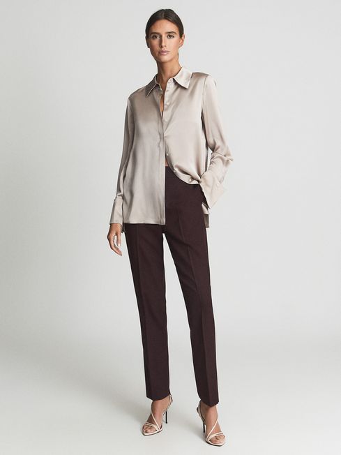 Reiss Flora Wool Blend Trousers - REISS