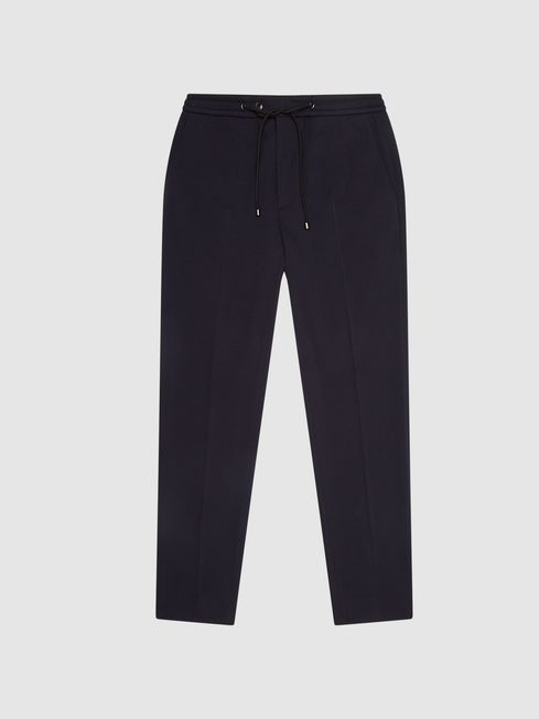 Reiss Navy Flexo Slim Fit Jersey 