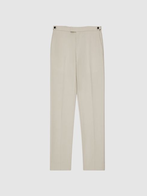 Reiss Stone Fine Wool Mixer Trousers 