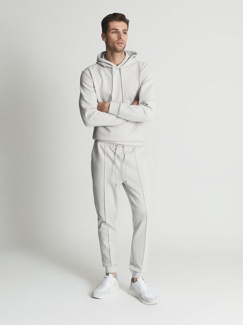 Reiss Off White Premier Neoprene Loungewear Joggers