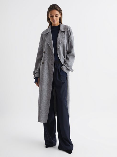 reiss grey overcoat