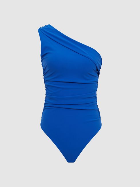 Reiss Blue Vallie Asymmetric Swimsuit
