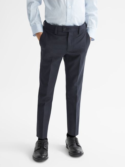 Reiss Navy Hope T Modern Fit Mixer Trousers