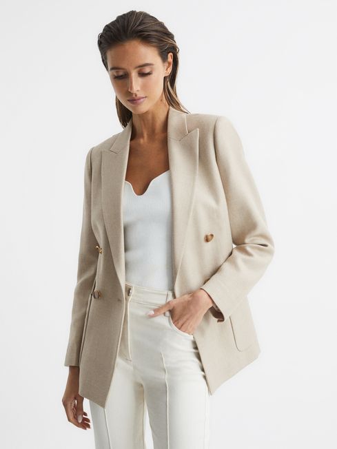 Reiss Larsson Double Breasted Twill 