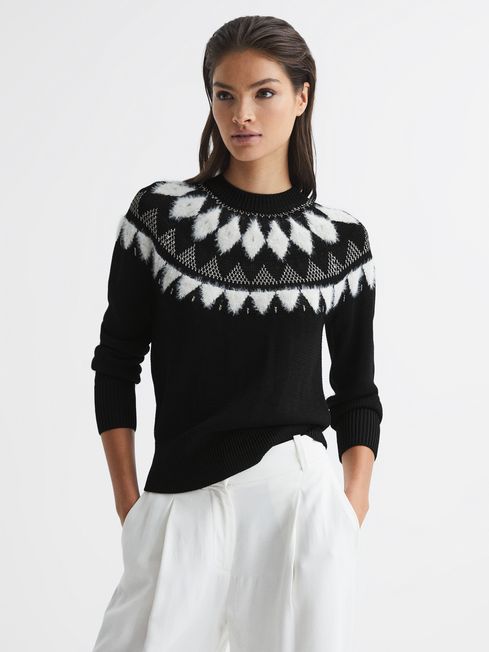 Holly Fairisle Metallic Jumper - REISS