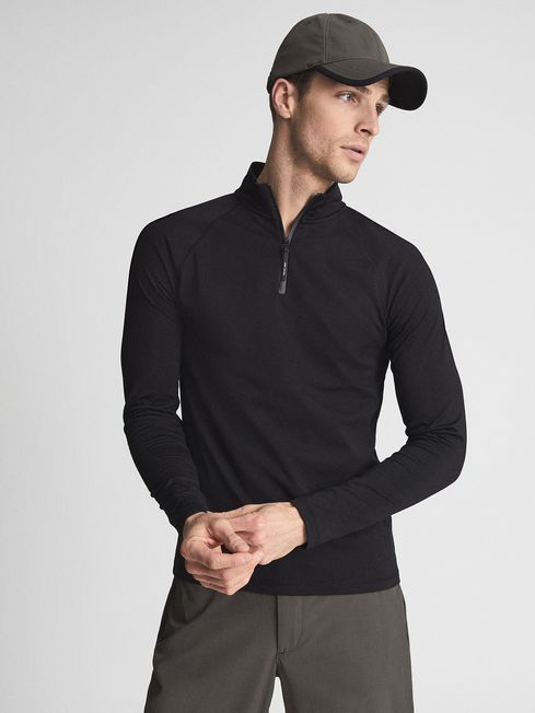Reiss Bennet Half Zip Funnel Fleece 