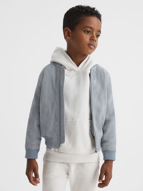 Reiss Dilan Junior Suede Bomber Jacket 