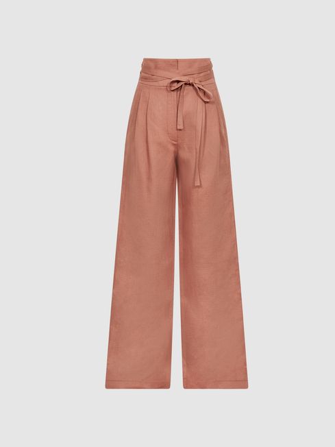 Reiss Pink Clemmie Regular High Waist 