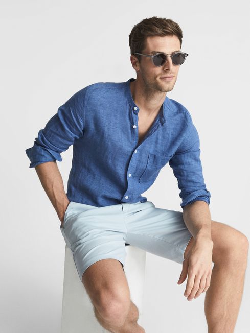 Reiss Soft Blue Wicket Casual Chino 