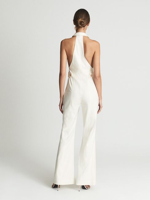 Reiss Ivory Coco Tux Jumpsuit | REISS 