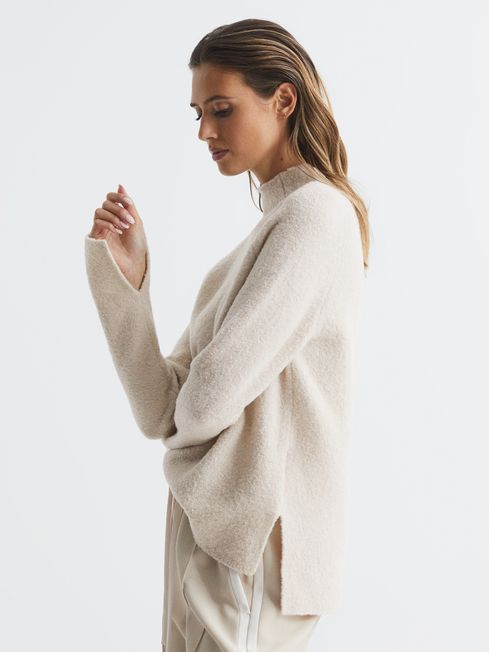 Reiss Oatmeal Sandrine Funnel Neck 