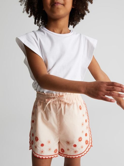 Reiss Orange Luna Junior Embroidered Shorts
