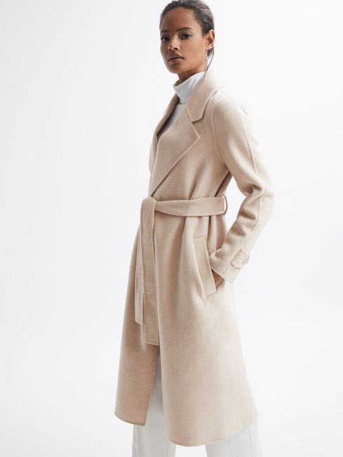 Reiss Agnes Belted Blindseam Wool 