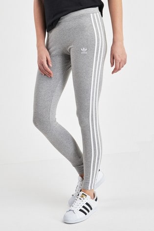 adidas grey stripe leggings