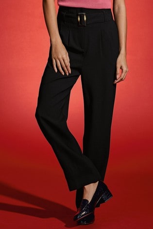 Black Slouch Trousers