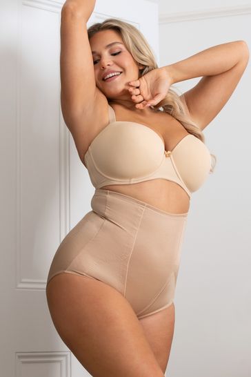 Pour Moi Lingerie Nude Hourglass Shapewear Firm Tummy Control High Waist Knicker