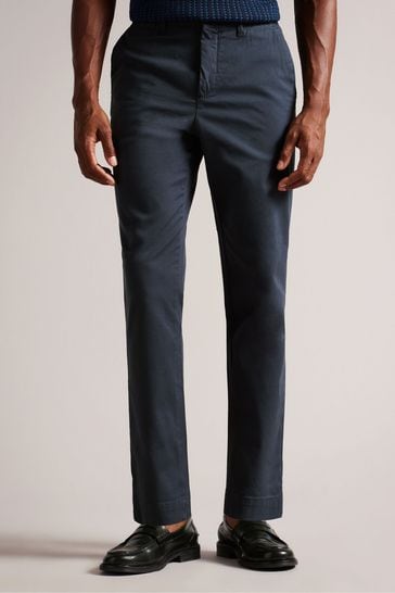 Ted Baker Blue Genbee Casual Relaxed Chinos