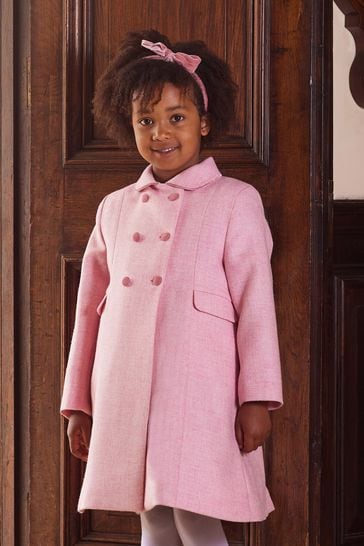 Trotters London Pink Classic Coat