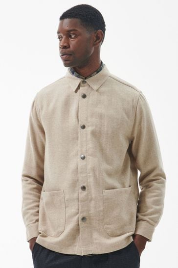 Buy Barbour Stone Stone Waterhill Shacket Workwear Overshirt from