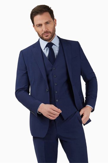 Jeff Banks Navy Blue Plain Performance Jacket