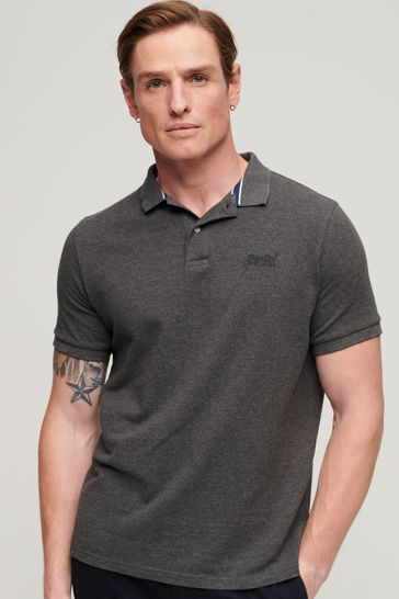 Buy Superdry Dark Grey Classic Pique Polo Shirt from Next Egypt
