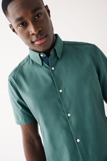 Blue green sales dress shirt