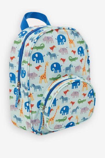 JoJo Maman Bébé Blue Safari Printed Backpack
