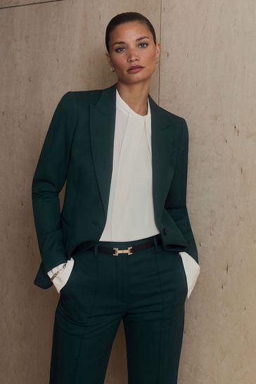 Jade green blazer womens outlet
